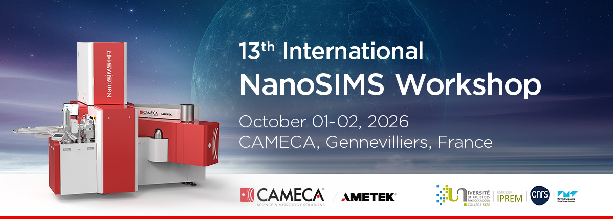 13th International NanoSIMS Workshop